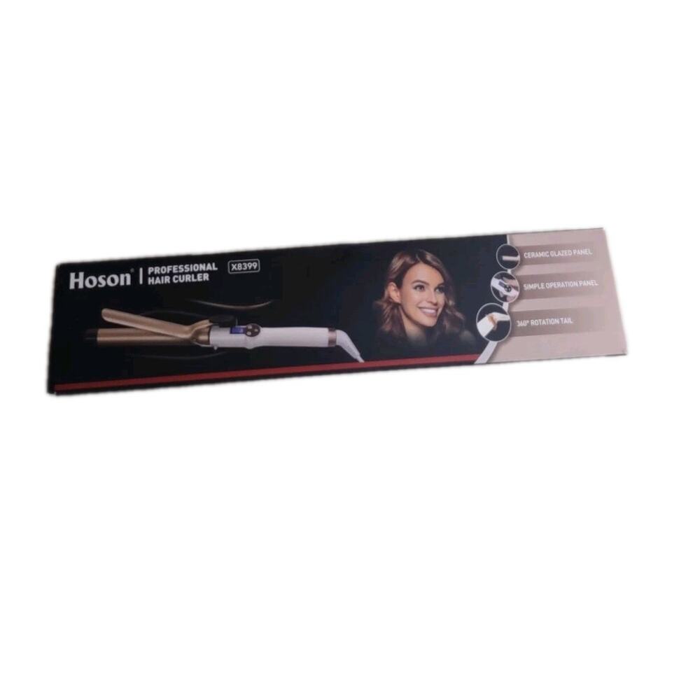 Curling Iron Ceramic Tourmaline 3/4" Barrel Professional Hoson X8399 *NEW*
